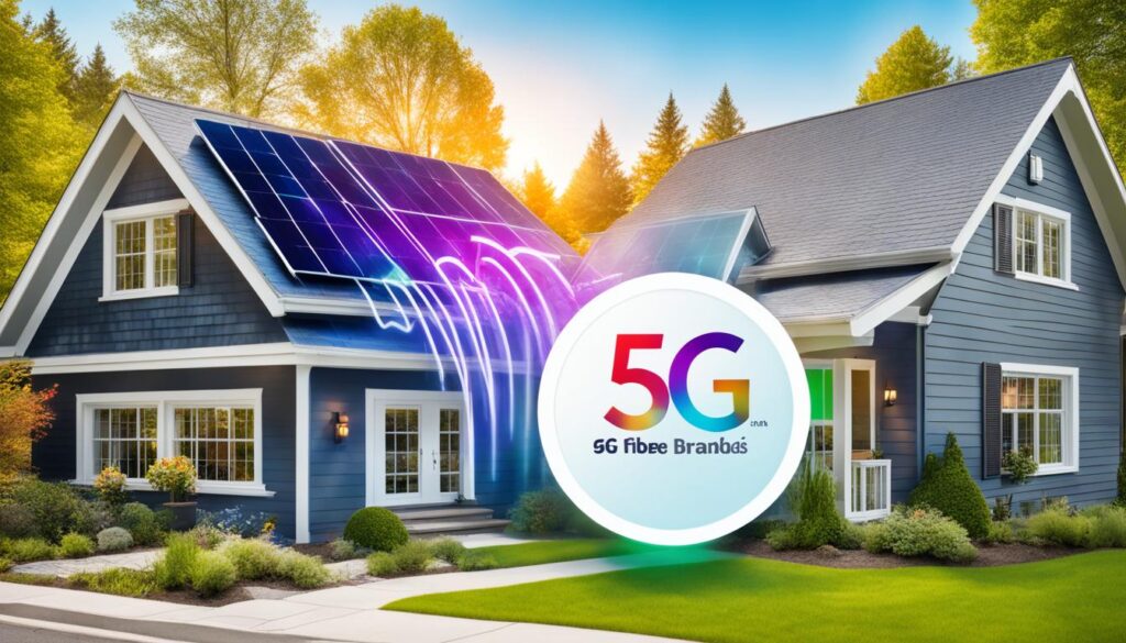 5G家居寬頻和光纖寬頻