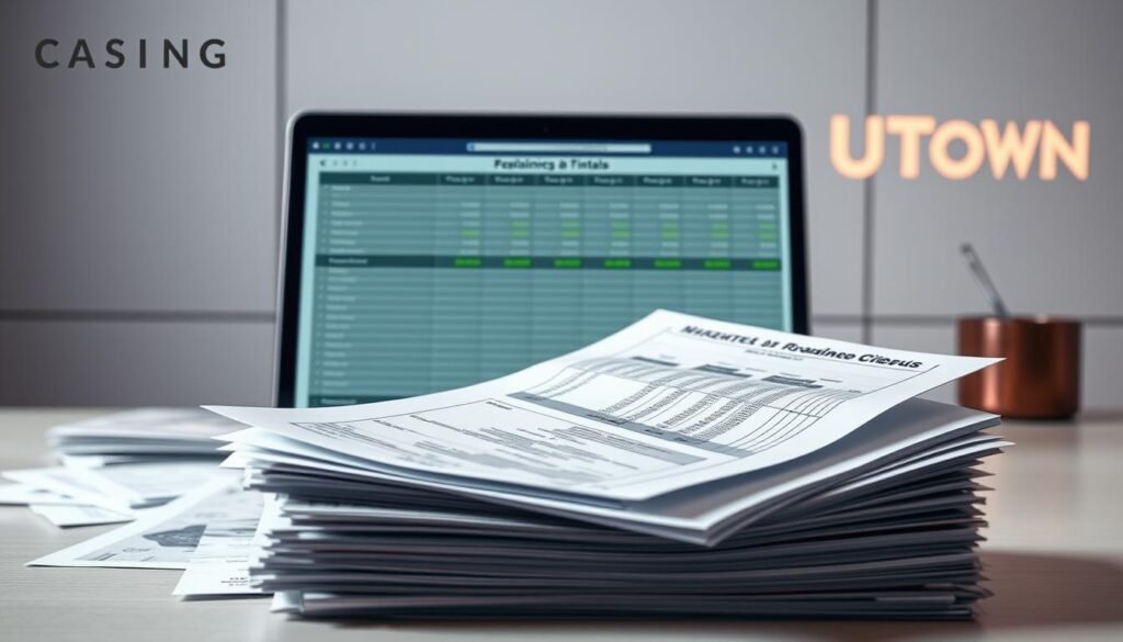 A detailed financial document showcasing the intricate requirements for the USDT casino experience bonus. Set against a modern, minimalist backdrop with clean lines and a muted color palette, the foreground features a stack of neatly organized bank statements, invoices, and financial reports. In the middle ground, a laptop screen displays a carefully crafted spreadsheet, highlighting the flow of funds and withdrawal criteria. The background subtly incorporates the UTown brand logo, conveying a sense of professionalism and trustworthiness. The overall atmosphere is one of precision, clarity, and a deep understanding of the financial complexities involved in maximizing the USDT casino experience bonus. A detailed financial document showcasing the intricate requirements for the USDT casino experience bonus. Set against a modern, minimalist backdrop with clean lines and a muted color palette, the foreground features a stack of neatly organized bank statements, invoices, and financial reports. In the middle ground, a laptop screen displays a carefully crafted spreadsheet, highlighting the flow of funds and withdrawal criteria. The background subtly incorporates the UTown brand logo, conveying a sense of professionalism and trustworthiness. The overall atmosphere is one of precision, clarity, and a deep understanding of the financial complexities involved in maximizing the USDT casino experience bonus.